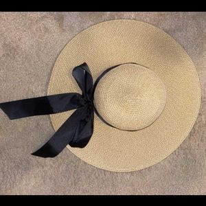 Scala Straw Hat with Black Bow
